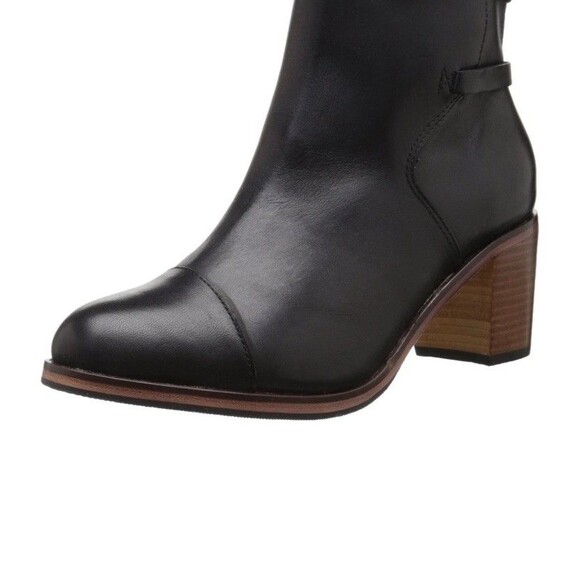 Wolverine 1000 Mile Rockford Chelsea Booties 11B Black Leather Womens Block Heel - Picture 1 of 8